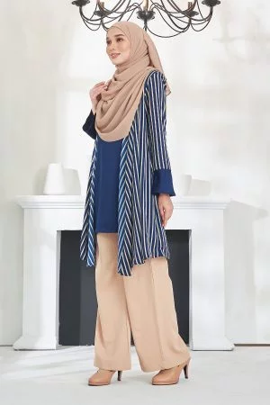 Tunic Cardi Qaila - Dark Blue