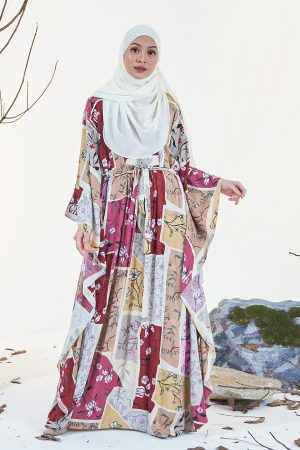 Kaftan Olia - Tan Red