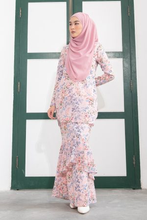 Baju Kurung Aralyn - Lemonade Pink