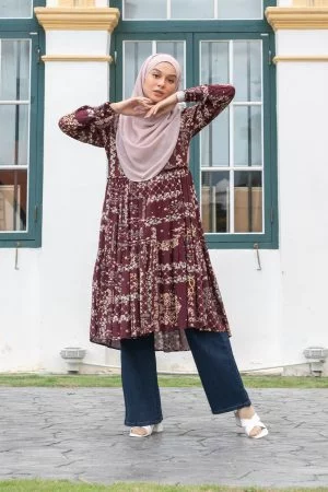 Tunic Phalyn - Dark Burgundy