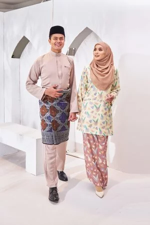 Baju Melayu Isa Slim Fit - Khaki