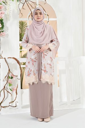 Baju Kebarung Badrina - Oyster Nude