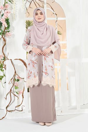 Baju Kebarung Badrina - Oyster Nude