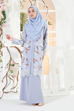 Baju Kebarung Badrina - Baby Blue