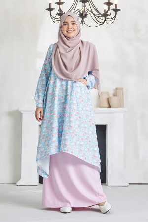 Baju Kurung Alya - Baby Blue