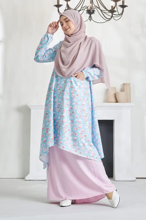 Baju Kurung Alya - Baby Blue