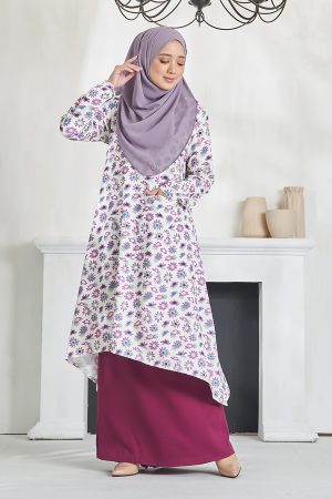 Baju Kurung Alya - Mulberry Purple