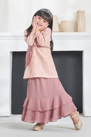 Baju Kurung Athilah Kids - Toasted Mauve