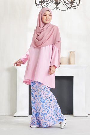 Baju Kurung Ameena - Taffy Pink