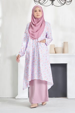 Baju Kurung Alya - Light Lilac