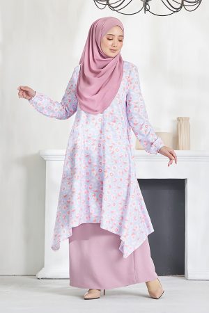 Baju Kurung Alya - Light Lilac