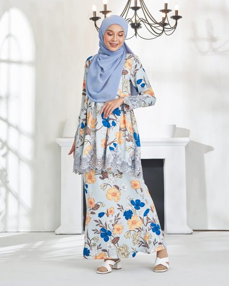 Baju Kurung Awfiyah – Soft Blue – MuslimahClothing.Com