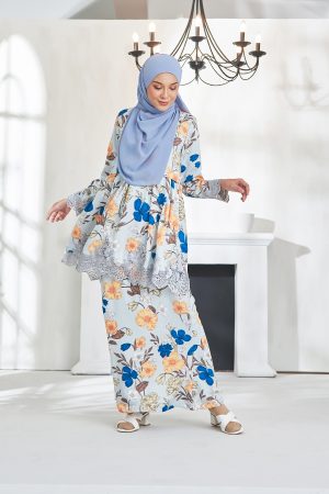 Baju Kurung Awfiyah - Soft Blue