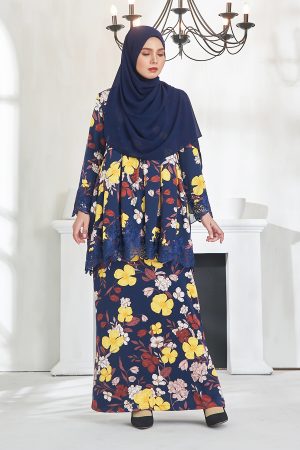 Baju Kurung Awfiyah - Dark Blue