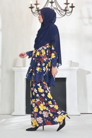 Baju Kurung Awfiyah - Dark Blue