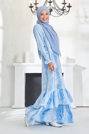 Dress Qistina - Sky Blue