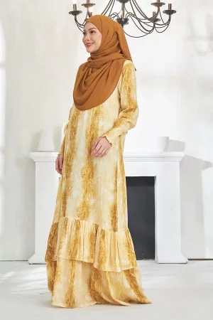 Dress Qistina - Golden Yellow