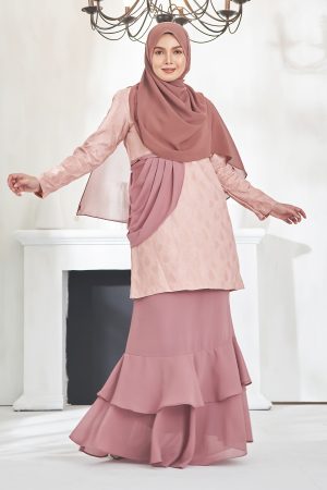 Baju Kurung Athilah - Toasted Mauve