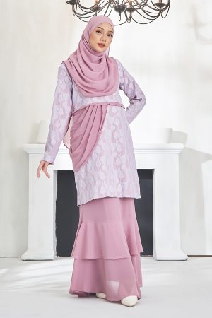 Baju Kurung Athilah - Dusty Pink