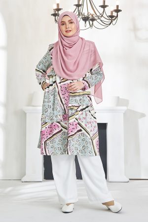 Tunic Qaireen - Pinkish Grey