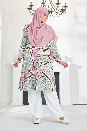 Tunic Qaireen - Pinkish Grey