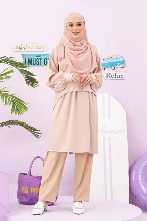 Blouse Ufairah Laluna X MCC - Sandy Pink