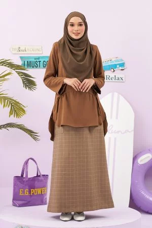 Blouse Ulfah Laluna X MCC - Sable Beige