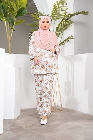 Baju Kurung Kedah Frida - Off White