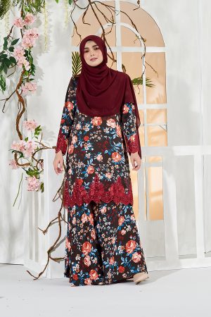 Baju Kurung Aniqah - Dark Brown