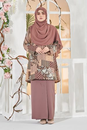 Baju Kurung Batrisya - Latte Brown