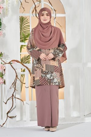 Baju Kurung Batrisya - Latte Brown