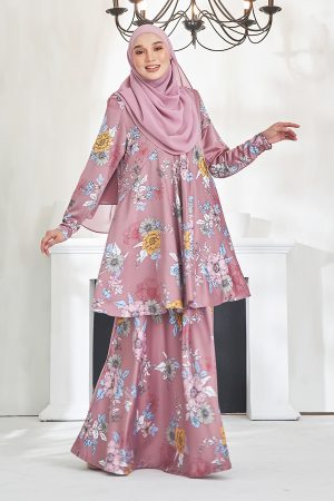 Baju Kurung Awliya - Light Coral