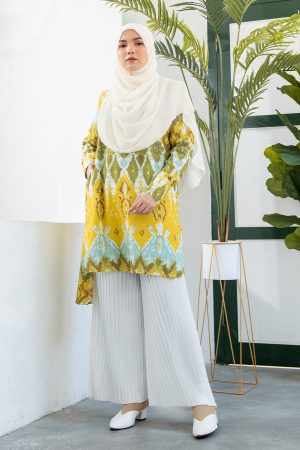 Blouse Tie Dye Fia - Yellowish Green