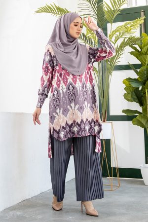 Blouse Tie Dye Fia - Mauve Purple