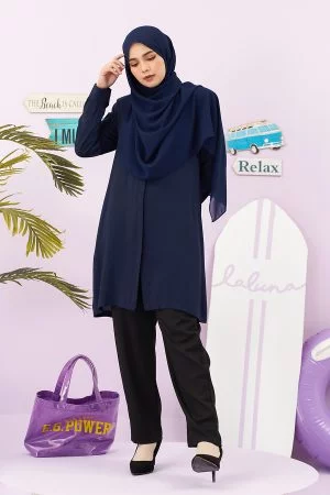 Top Leony Laluna X MCC - Navy Blue