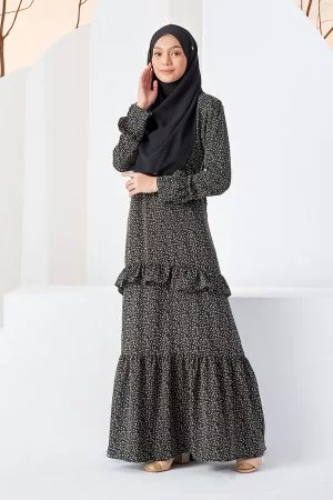 Dress Ceisya - Ink Black