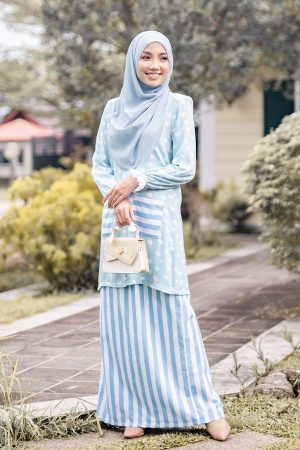 Baju Kurung Dasha Laluna X MCC - Baby Blue