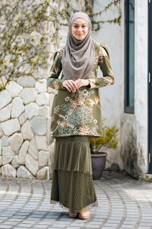 Baju Kurung Alison - Pine Green