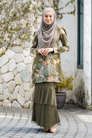 Baju Kurung Alison - Pine Green