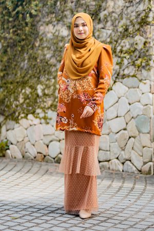 Baju Kurung Alison - Amber Brown