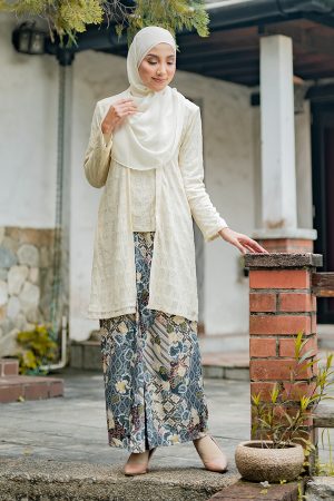 Baju Kebaya Lace Aviana - Ivory Cream
