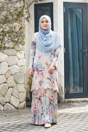 Baju Kurung Adeline - Soft Sage