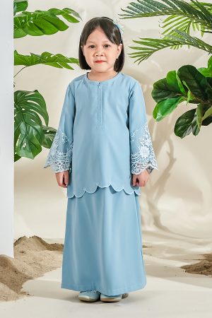 Baju Kurung Atrena Kids - Baby Blue