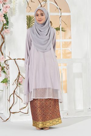 Baju Kurung Berlyn - Soft Grey