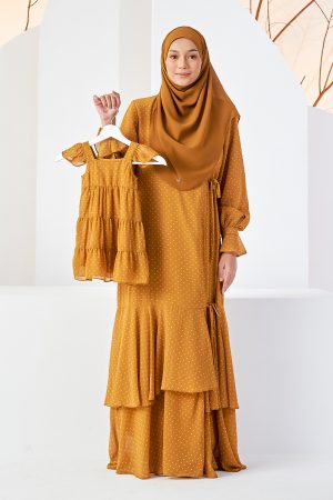 Dress Polka Fiona Baby - Mustard