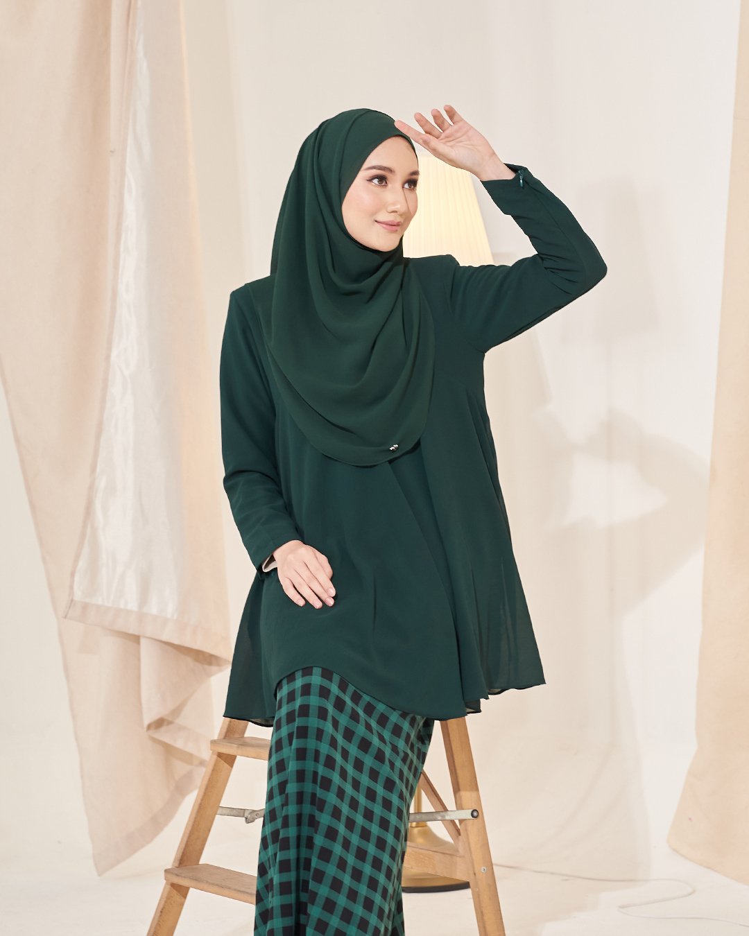  Baju  Kurung  Emma Emerald  Green  MuslimahClothing Com