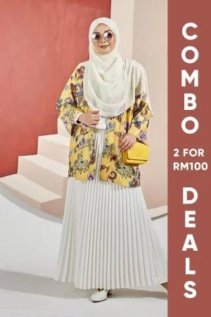 Kimono Cardi Latice Laluna X MCC - Candy Yellow