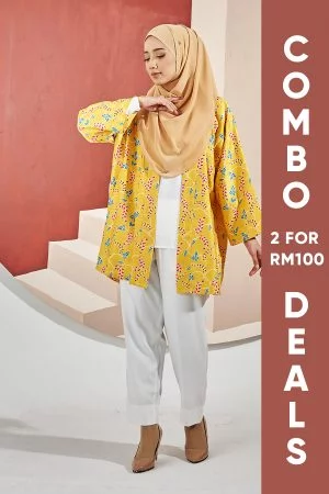 Kimono Cardi Latice Laluna X MCC - Tuscany Yellow