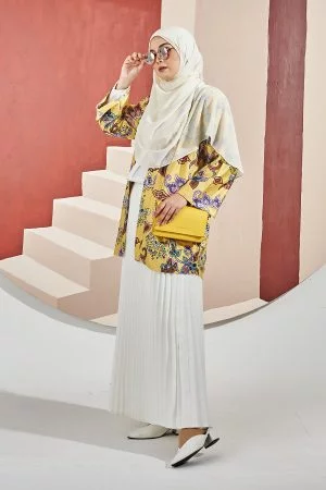 Kimono Cardi Latice Laluna X MCC - Candy Yellow