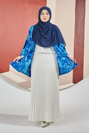 Kimono Cardi Latice Laluna X MCC - Royal Blue